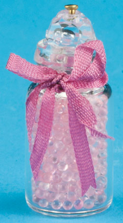 Dollhouse Miniature Bubble Bath Beads - Pink